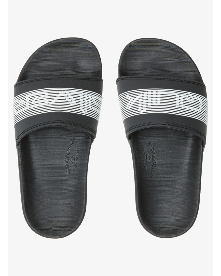 Quik Silver Boys 8-16 Rivi Wordmark Slide Sandals - Black 2