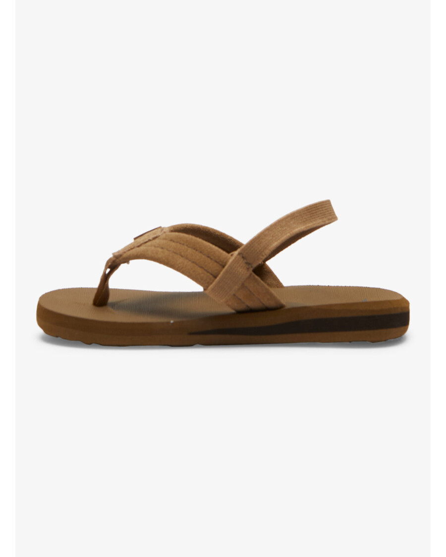 Quik Silver Toddlers Carver Suede Core Sandals - Tan 1