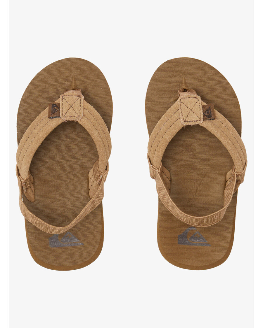 Quik Silver Toddlers Carver Suede Core Sandals - Tan 1