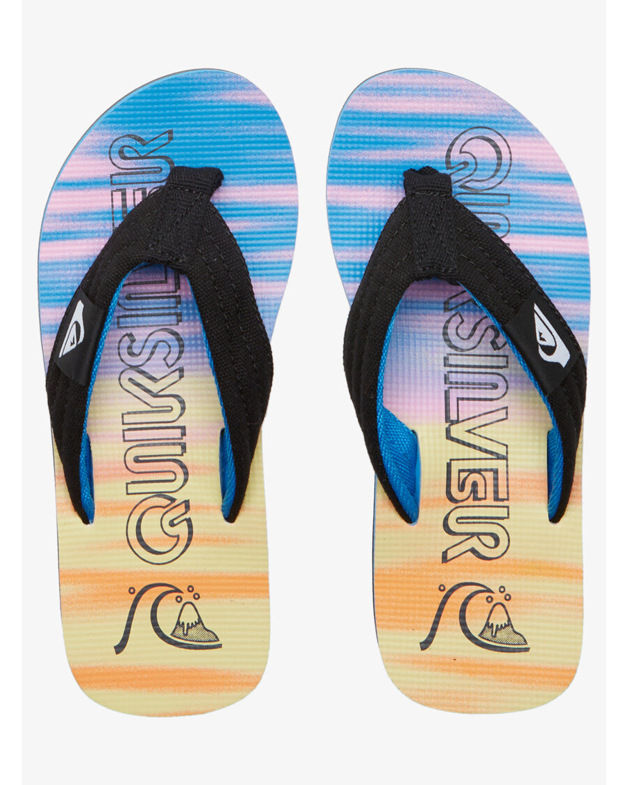 Quik Silver Pojkar 8-16 Molokai Layback Sandaler - Svart/blå/rosa