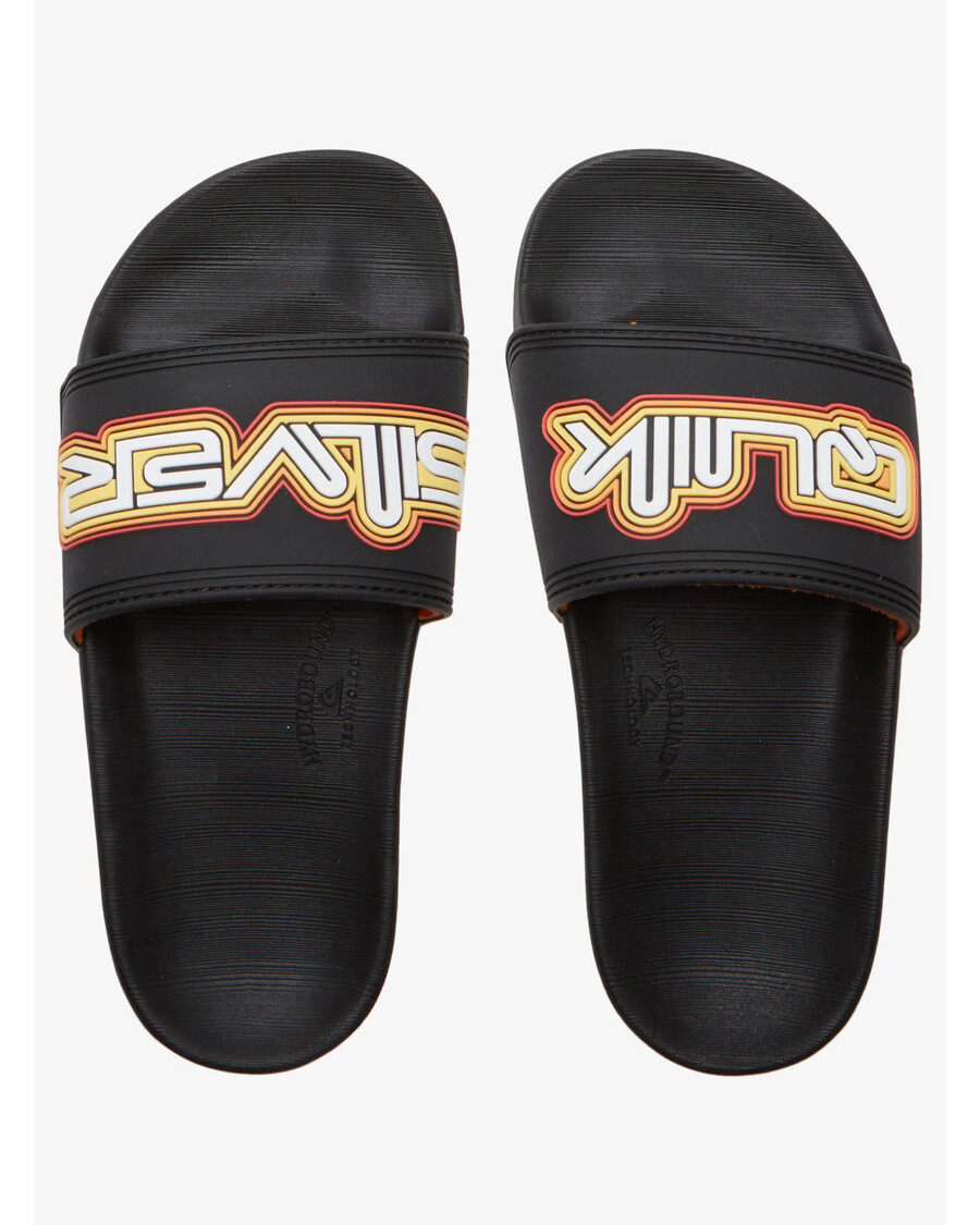 Quik Srebrni Sandali Za Dečke 8-16 Rivi Wordmark Slide Ii - črni 2