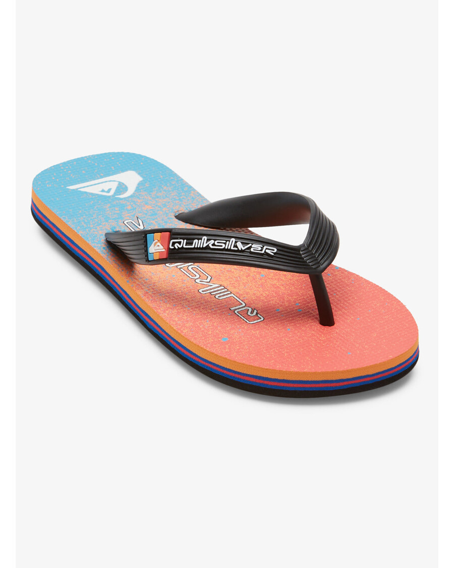 Quiksilver Fiúk 8-16 Molokai Art Ii Szandál - Kék/kék/narancs