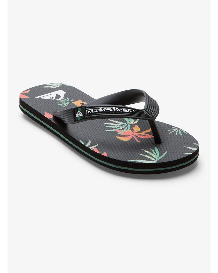 Quiksilver Fiúk 8-16 Molokai Art Ii Szandál - Fekete/narancs/zöld