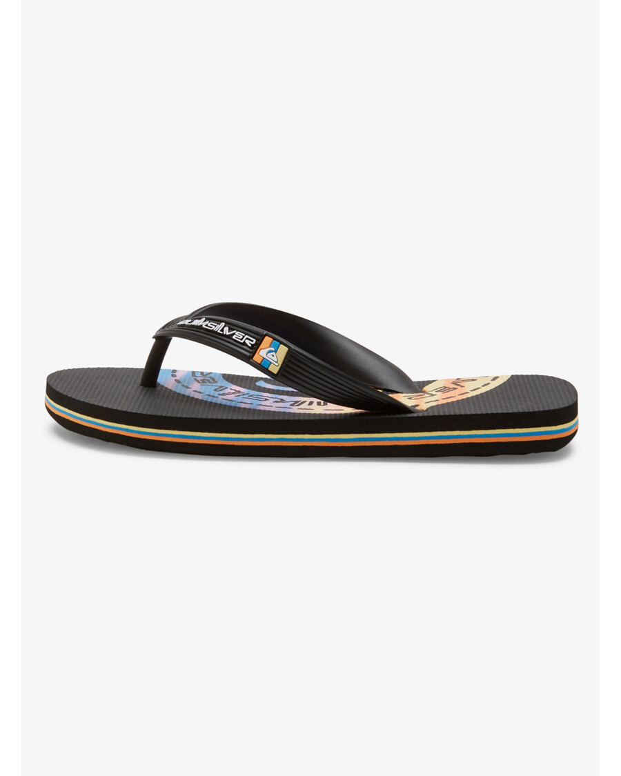 Quiksilver Pojkar 8-16 Molokai Art Ii Sandaler - Svart/vit/svart