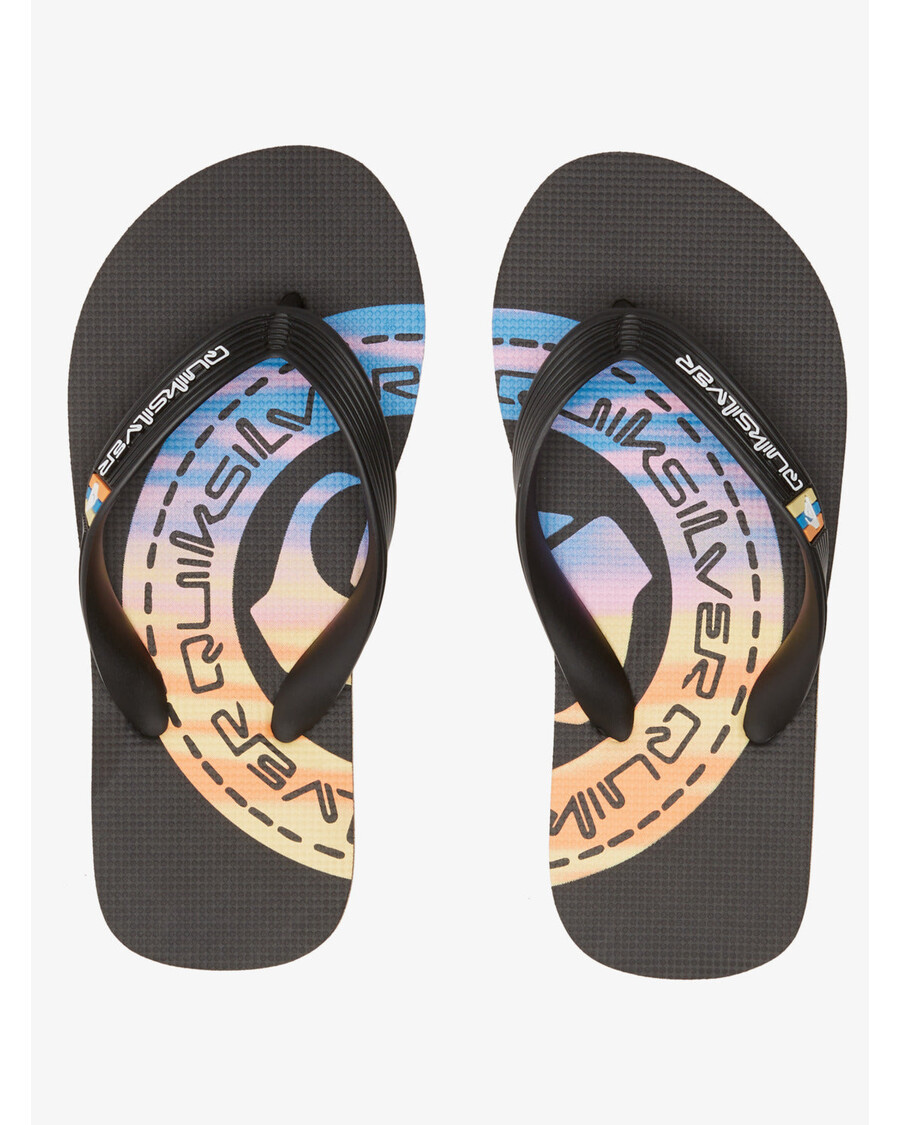 Quiksilver Pojkar 8-16 Molokai Art Ii Sandaler - Svart/vit/svart