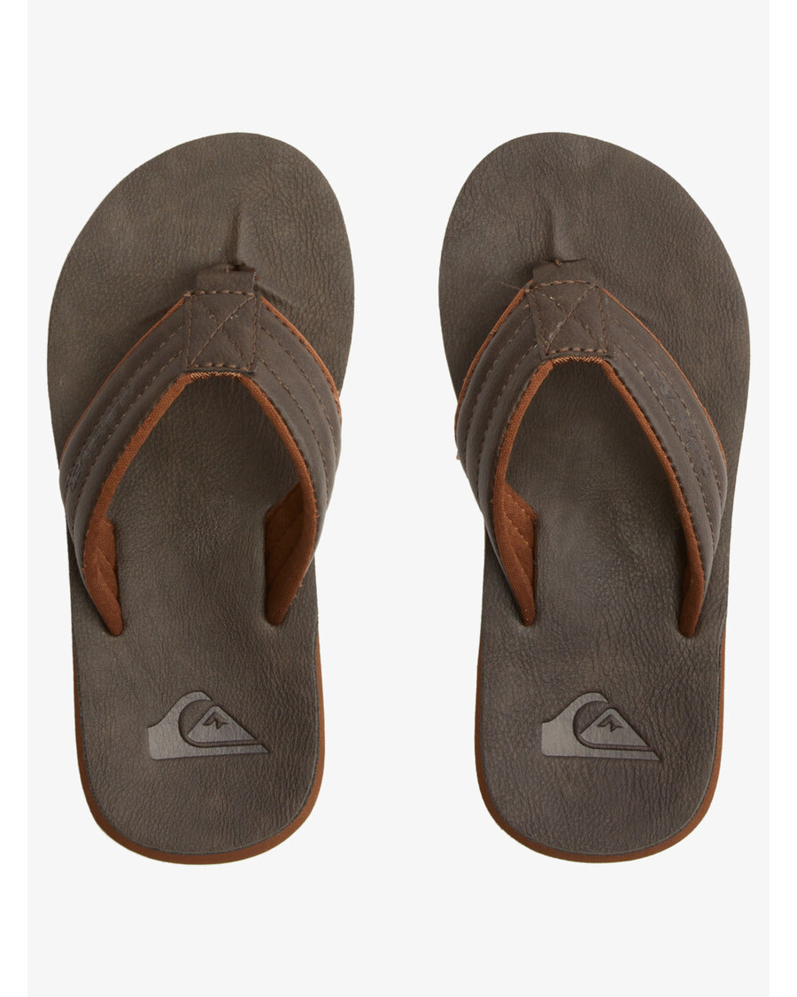 Quik Silver Boys 8-16 Carver Nubuck Sandals - Demitasse