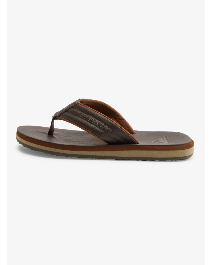 Quik Silver Boys 8-16 Carver Nubuck Sandals - Demitasse