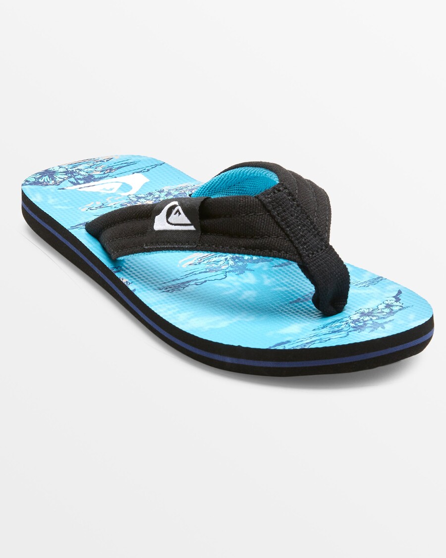Quik Silver Pojkar 8-16 Molokai Layback Sandaler - Svart/blå/blå