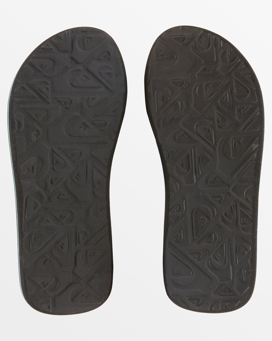 Quik Silver Boys 8-16 Molokai Layback Sandals - Black/Green/Black