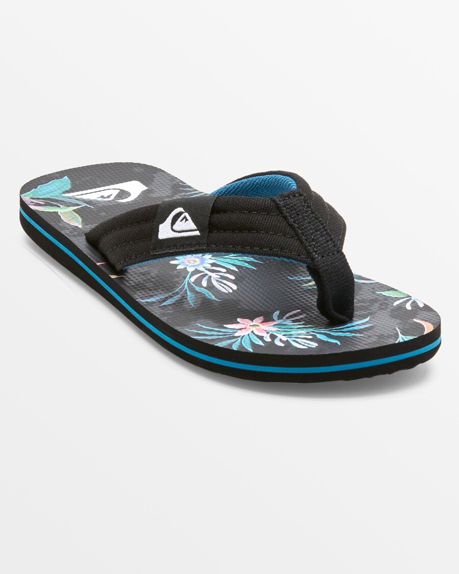 Quik Silver Pojkar 8-16 Molokai Layback Sandaler - Svart/grön/svart