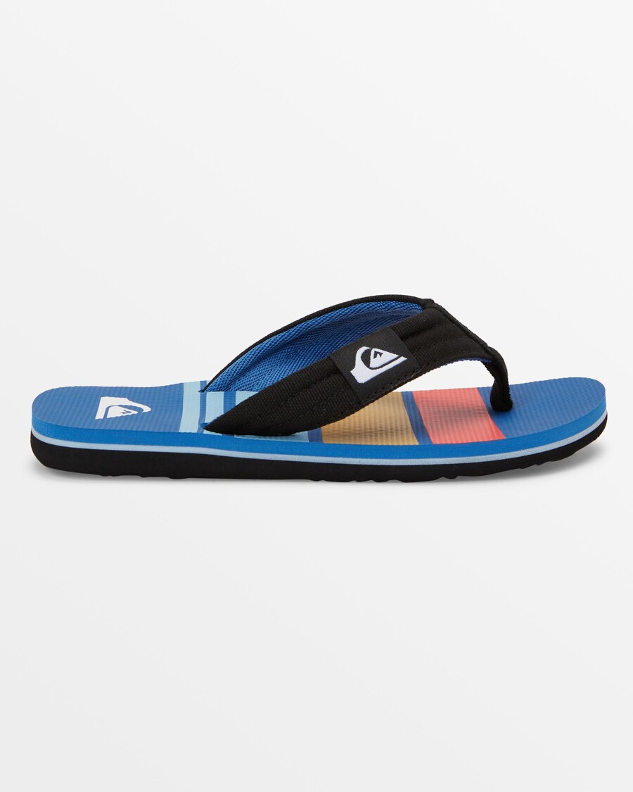 Quik Silver Boys 8-16 Molokai Layback Sandals - Black/Red/Blue
