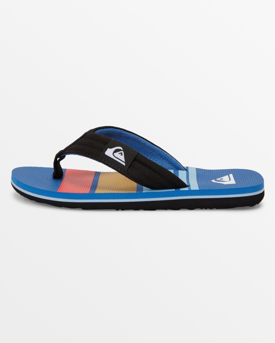 Quik Silver Boys 8-16 Molokai Layback Sandals - Black/Red/Blue