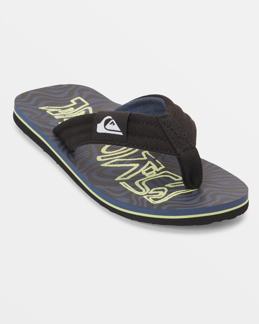 Quik Silver Pojkar 8-16 Molokai Layback Sandaler - Svart/grön/blå