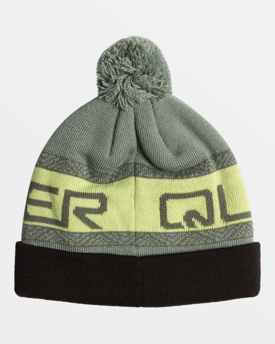 Quiksilver Gutter 8-16 Summit Cuff Beanie - Sjøspray