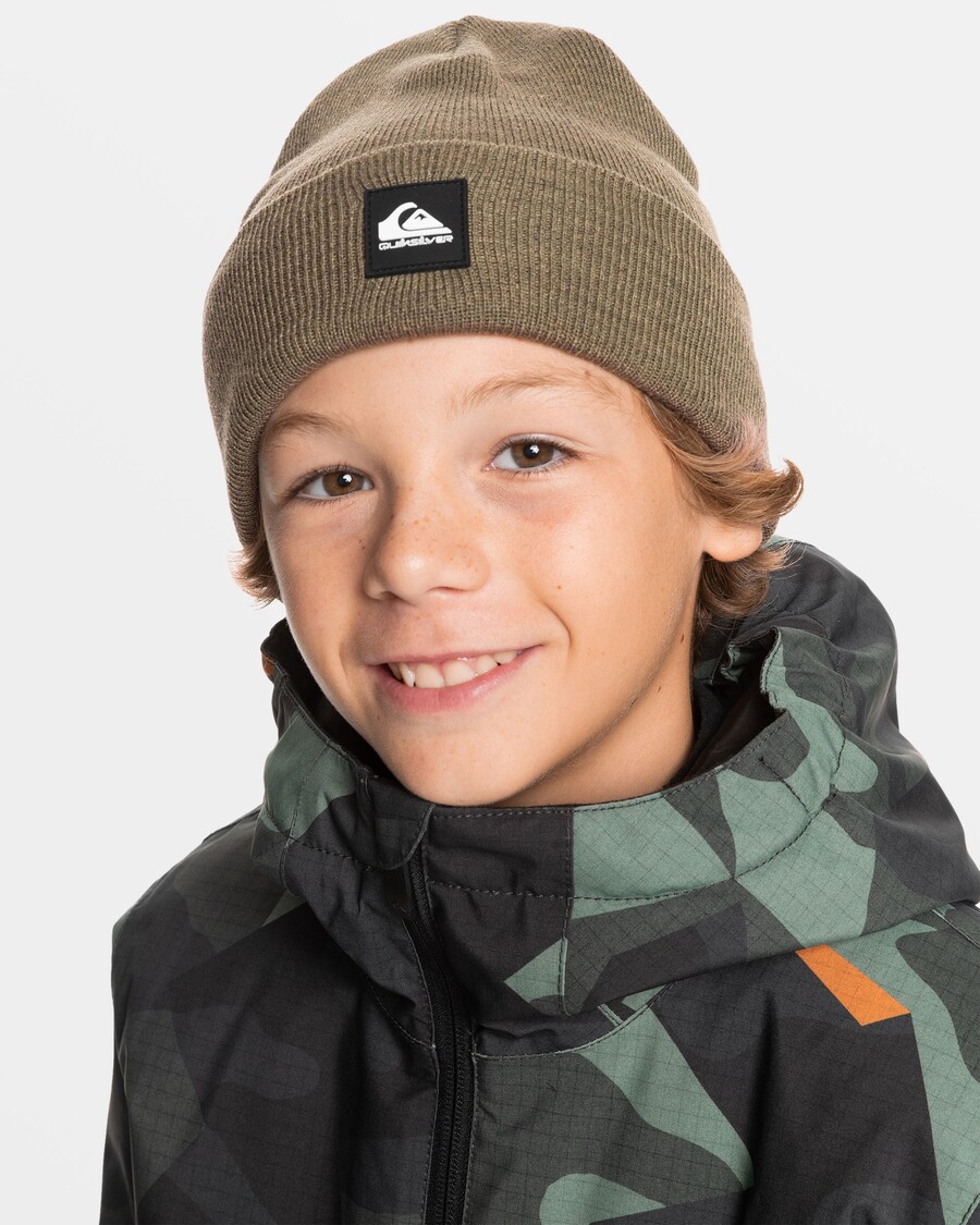 Quiksilver Boys 8-16 Brigade Cuff Beanie - Sea Spray