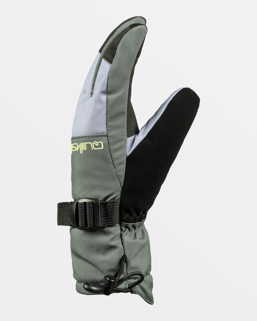 Quik Silver Boys 8-16 Mission Snow Gloves - Flint Stone