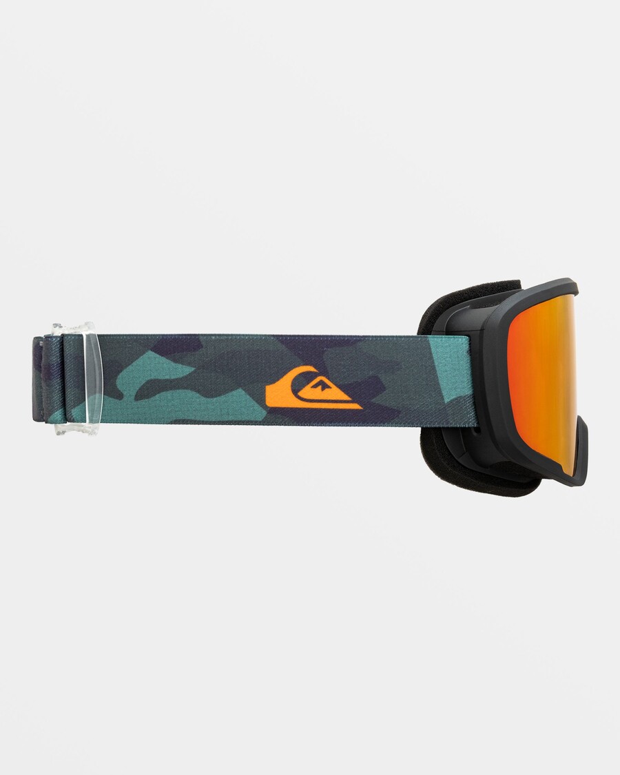 Quik Silver Boys 8-16 Shredder Snow Goggles - Puzzle Camo/Red Ml S3