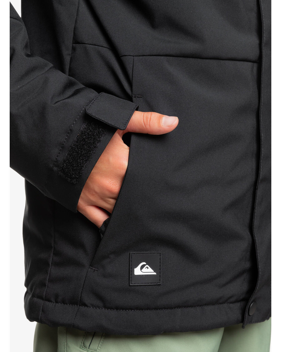 Quik Silver Boys 8-16 Mission Solid Insulated Snow Jacket - True Black