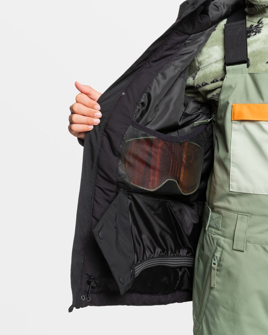 Quik Silver Boys 8-16 Mission Solid Insulated Snow Jacket - True Black