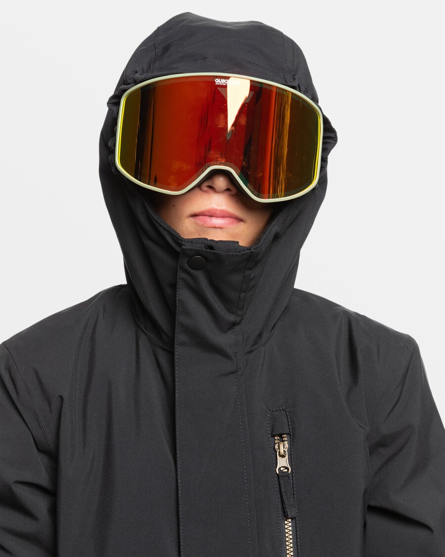 Quik Silver Boys 8-16 Mission Solid Insulated Snow Jacket - True Black