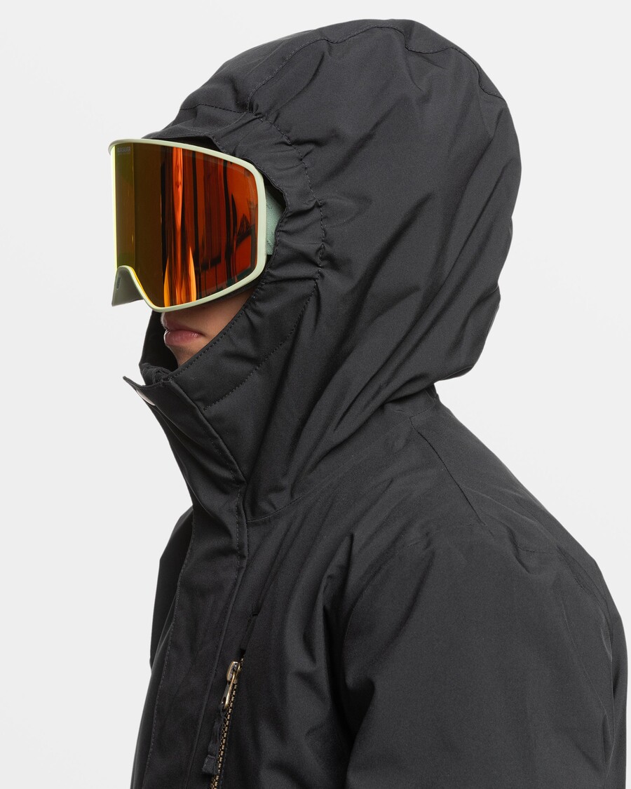 Quik Silver Boys 8-16 Mission Solid Insulated Snow Jacket - True Black