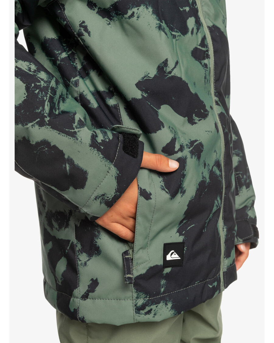 Quiksilver - Veste De Neige Technique Imprimée Mission Pour Garçons 8-16 Ans - Couronne De Laurier Tye Dye