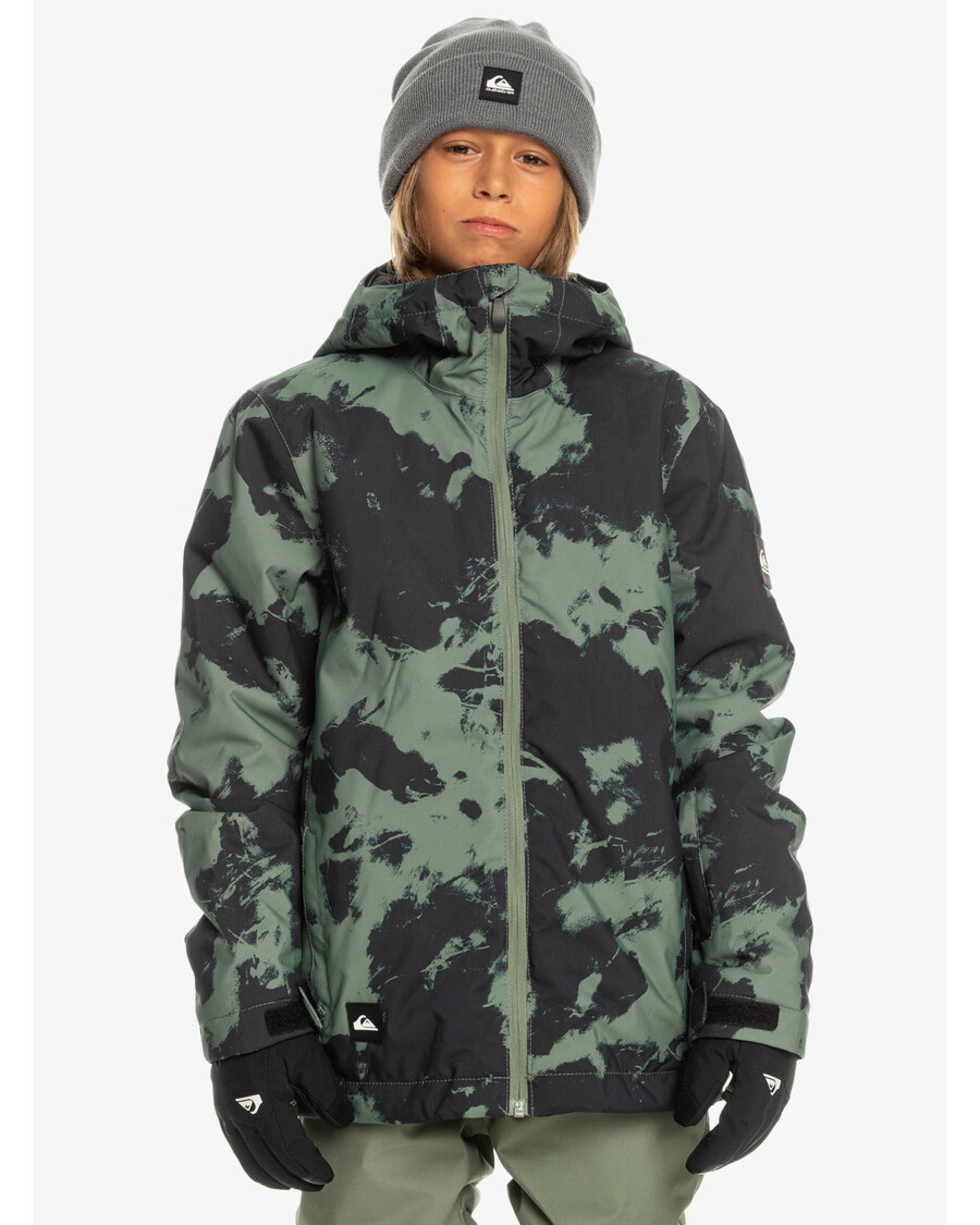 Quiksilver Boys 8-16 Mission Printed Teknisk Snøjakke - Tye Dye Laurel Wreath