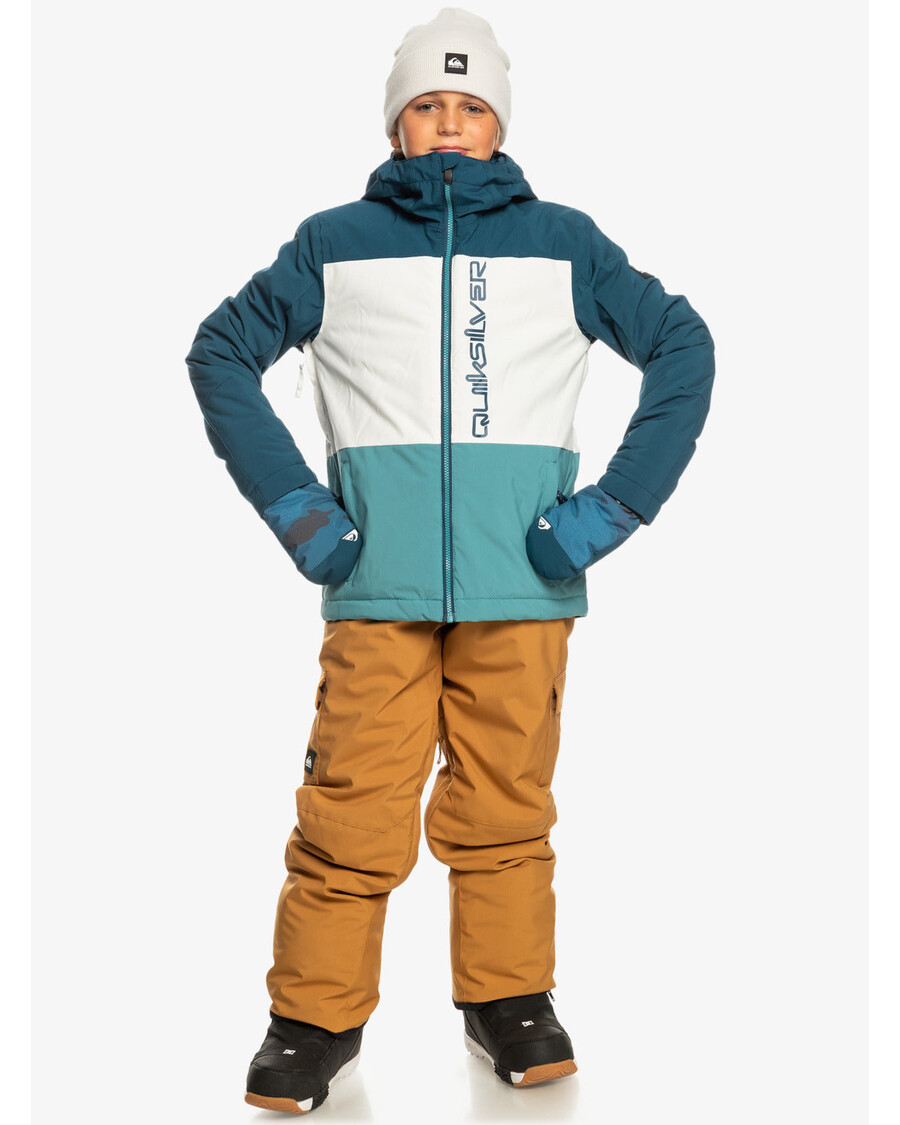 Quiksilver Gutter 8-16 Side Hit Teknisk Snøjakke - Brittany Blue