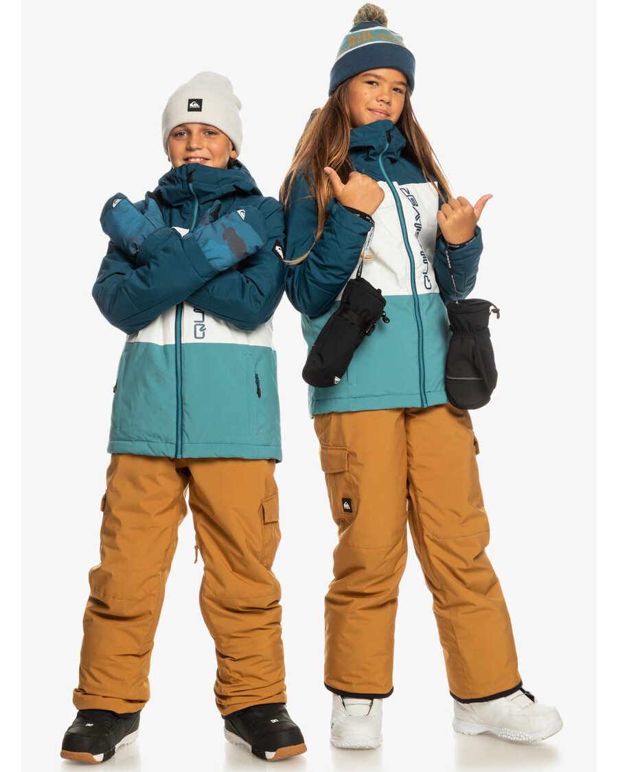 Quiksilver Gutter 8-16 Side Hit Teknisk Snøjakke - Brittany Blue