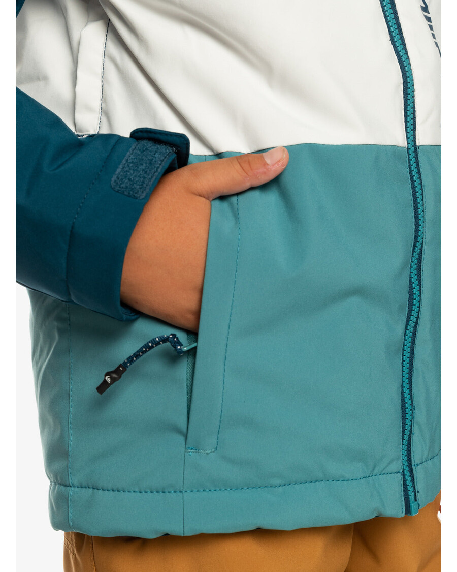 Quiksilver Gutter 8-16 Side Hit Teknisk Snøjakke - Brittany Blue