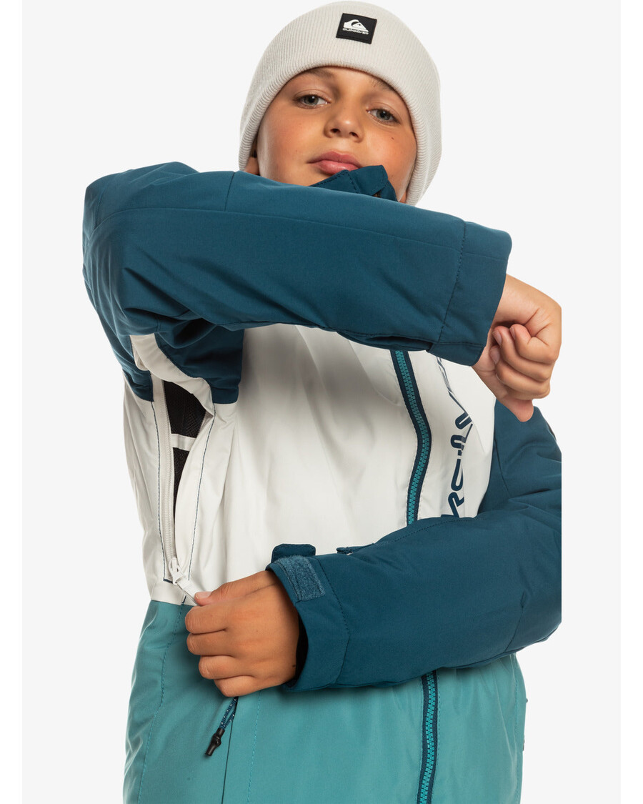 Quiksilver Gutter 8-16 Side Hit Teknisk Snøjakke - Brittany Blue