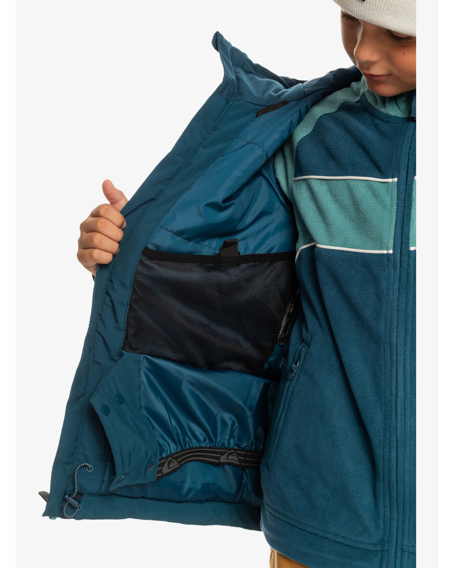 Quiksilver Gutter 8-16 Side Hit Teknisk Snøjakke - Brittany Blue