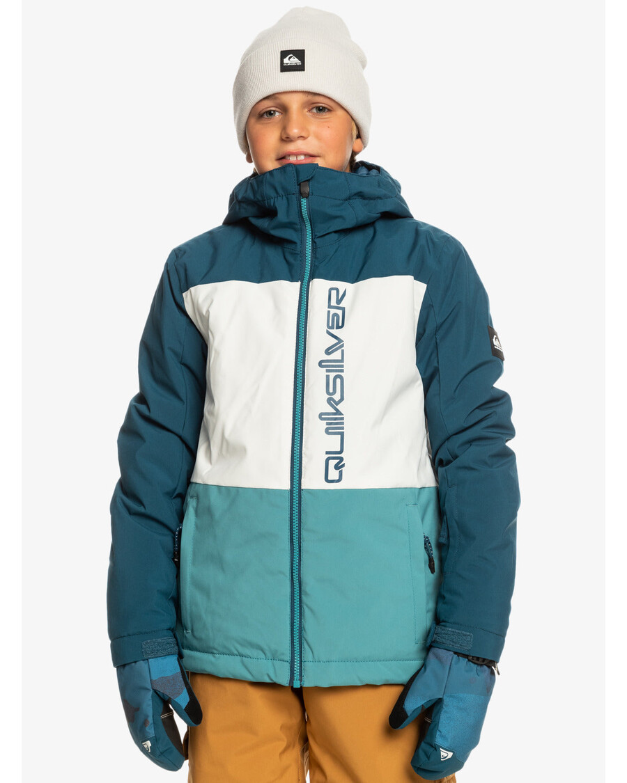 Quiksilver Gutter 8-16 Side Hit Teknisk Snøjakke - Brittany Blue