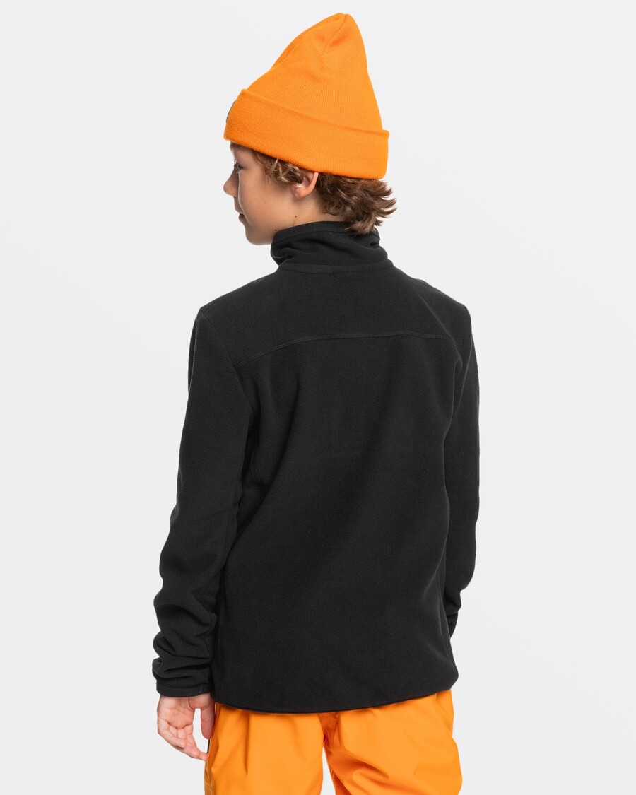 Quik Silver Boys 8-16 Aker Half-Zip Sweatshirt - True Black