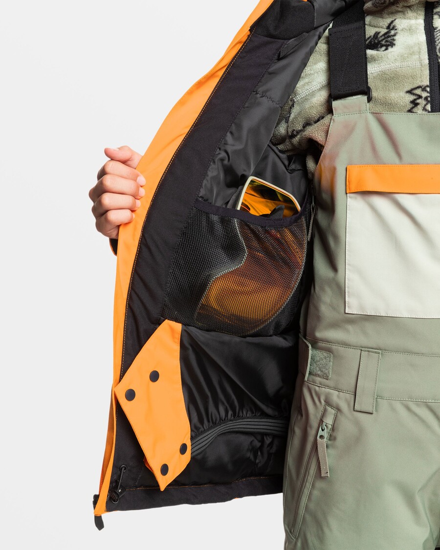 Quiksilver Boys 8-16 Mission Solid Isolert Snøjakke - Oransje Pepper