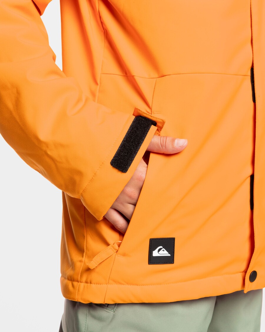 Quiksilver Boys 8-16 Mission Solid Isolert Snøjakke - Oransje Pepper