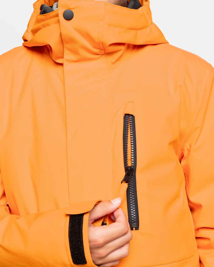 Quiksilver Boys 8-16 Mission Solid Isolert Snøjakke - Oransje Pepper