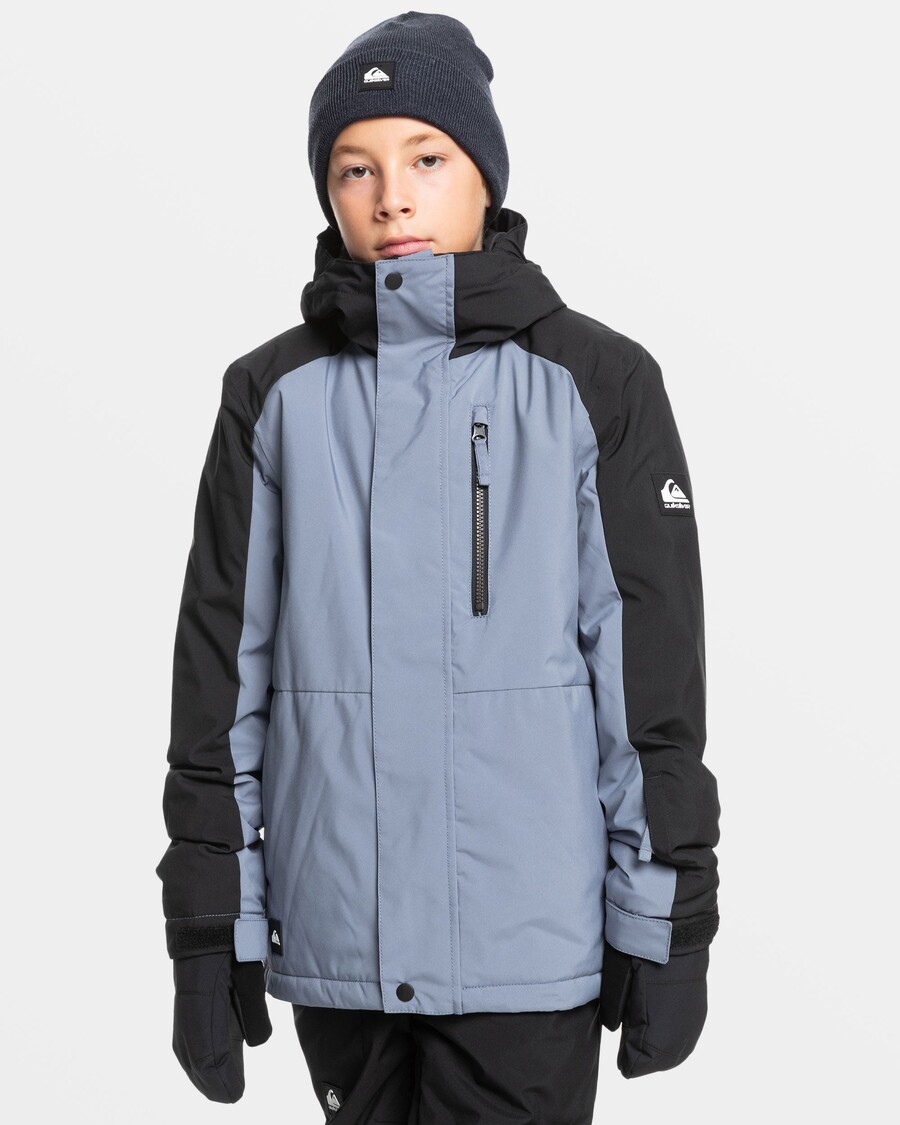 Quiksilver Boys 8-16 Mission Block Tehnička Snježna Jakna - Kremen Kamen