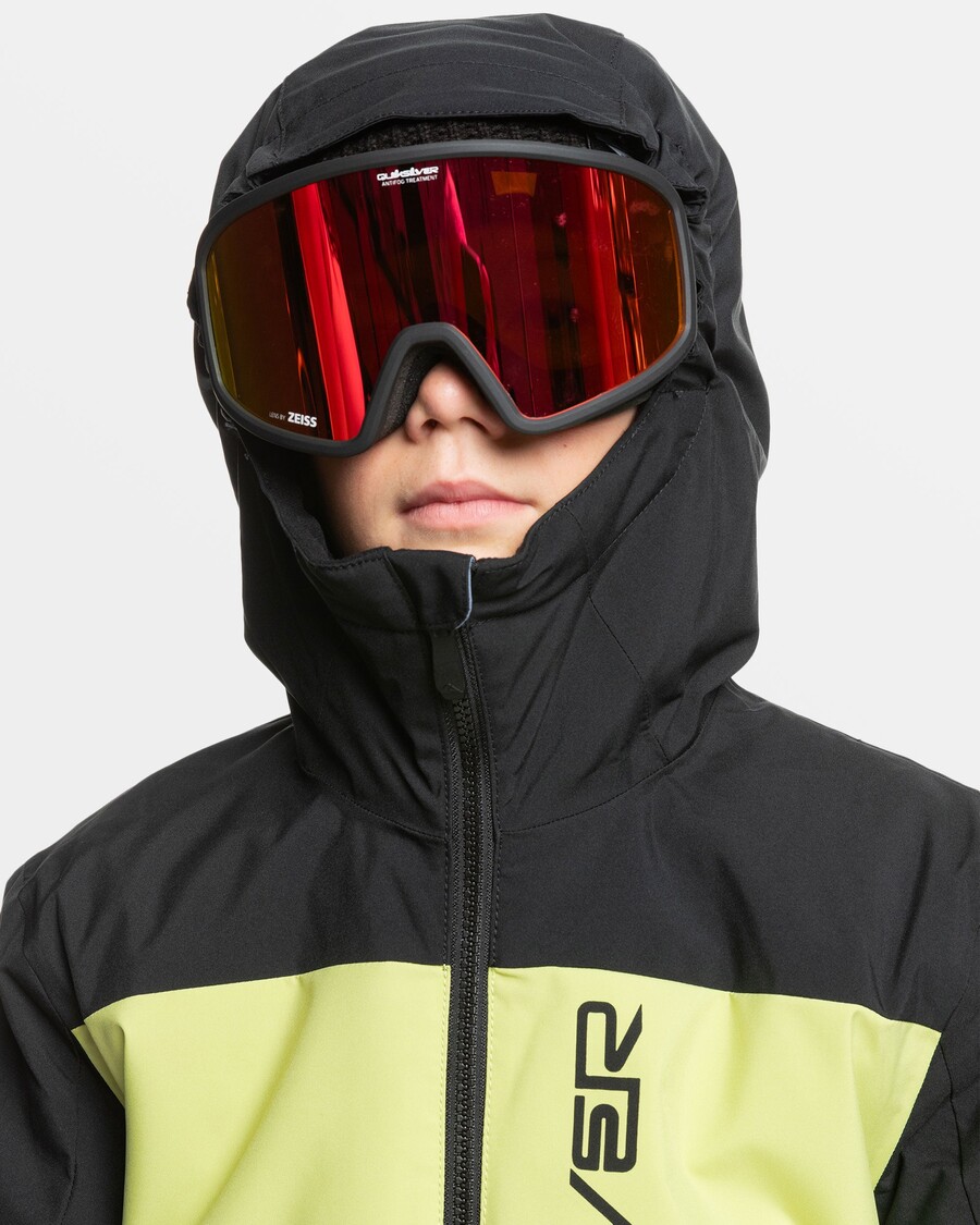 Quiksilver Boys 8-16 Side Hit Snow Jacket - αληθινό μαύρο