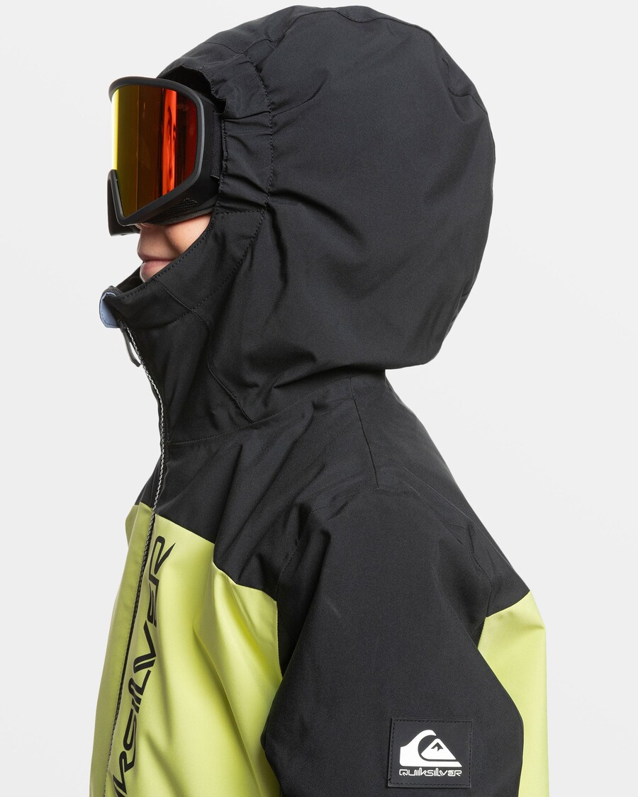 Quiksilver Boys 8-16 Side Hit Snow Jacket - αληθινό μαύρο