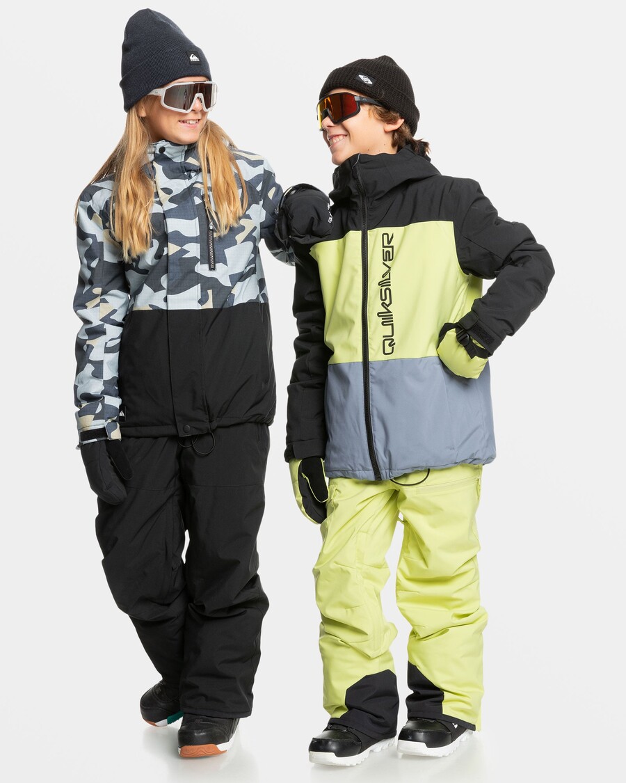 Quiksilver Boys 8-16 Side Hit Snow Jacket - αληθινό μαύρο