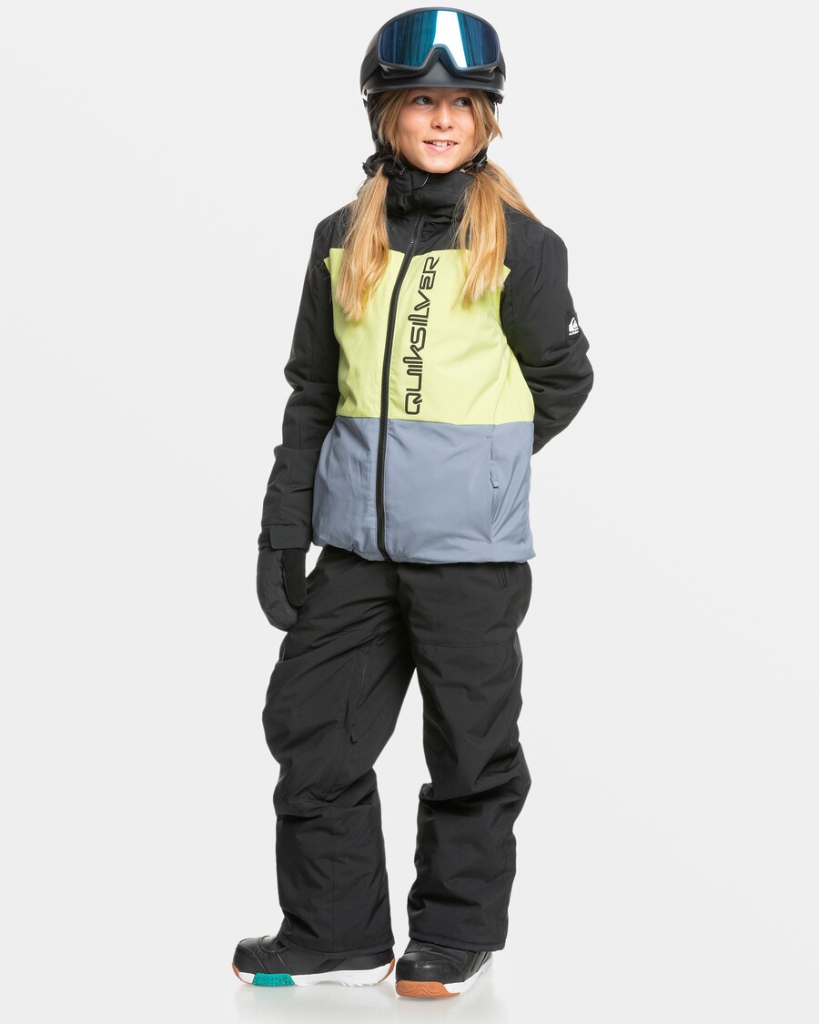 Quiksilver Boys 8-16 Side Hit Snow Jacket - αληθινό μαύρο