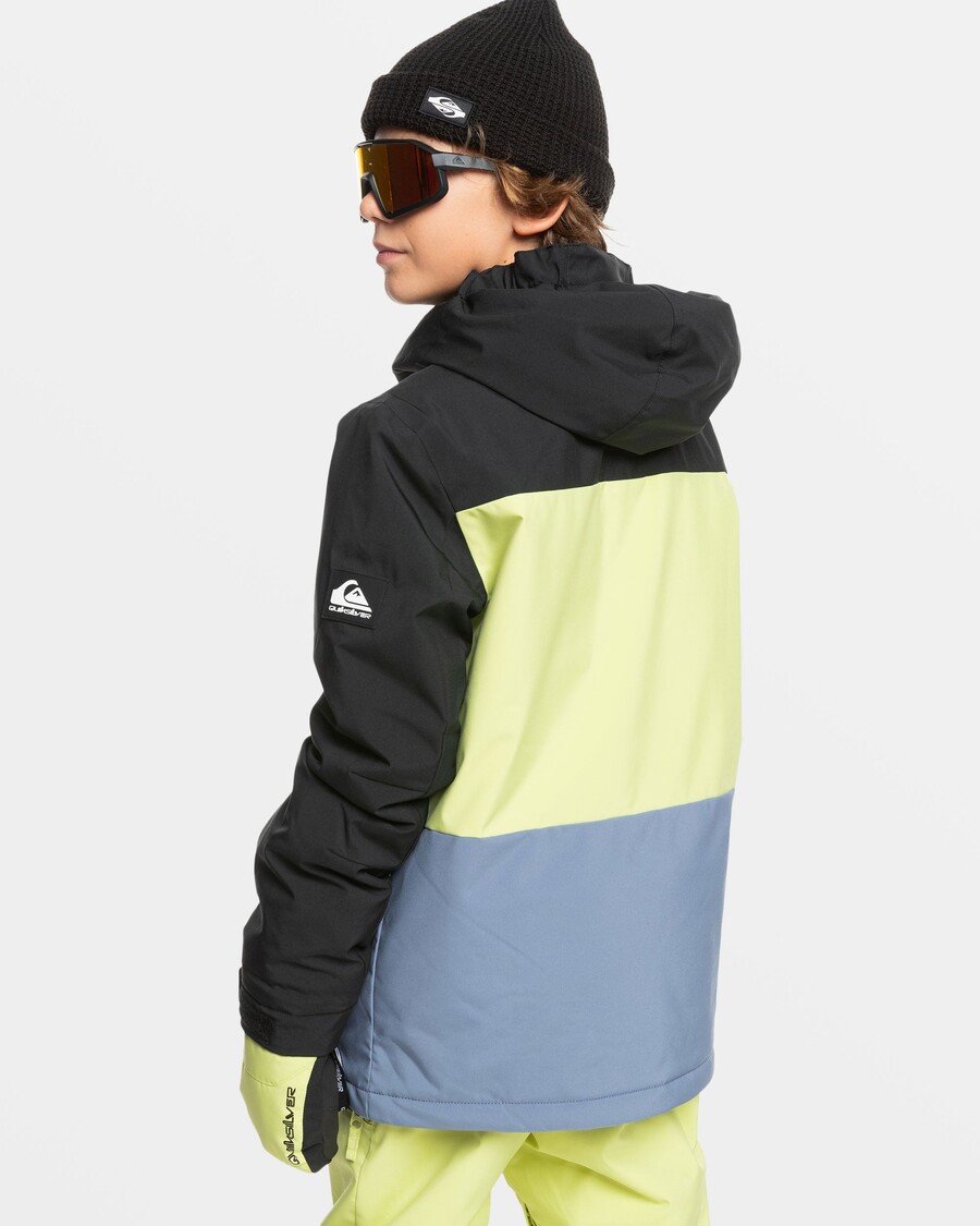 Quiksilver Boys 8-16 Side Hit Snow Jacket - αληθινό μαύρο