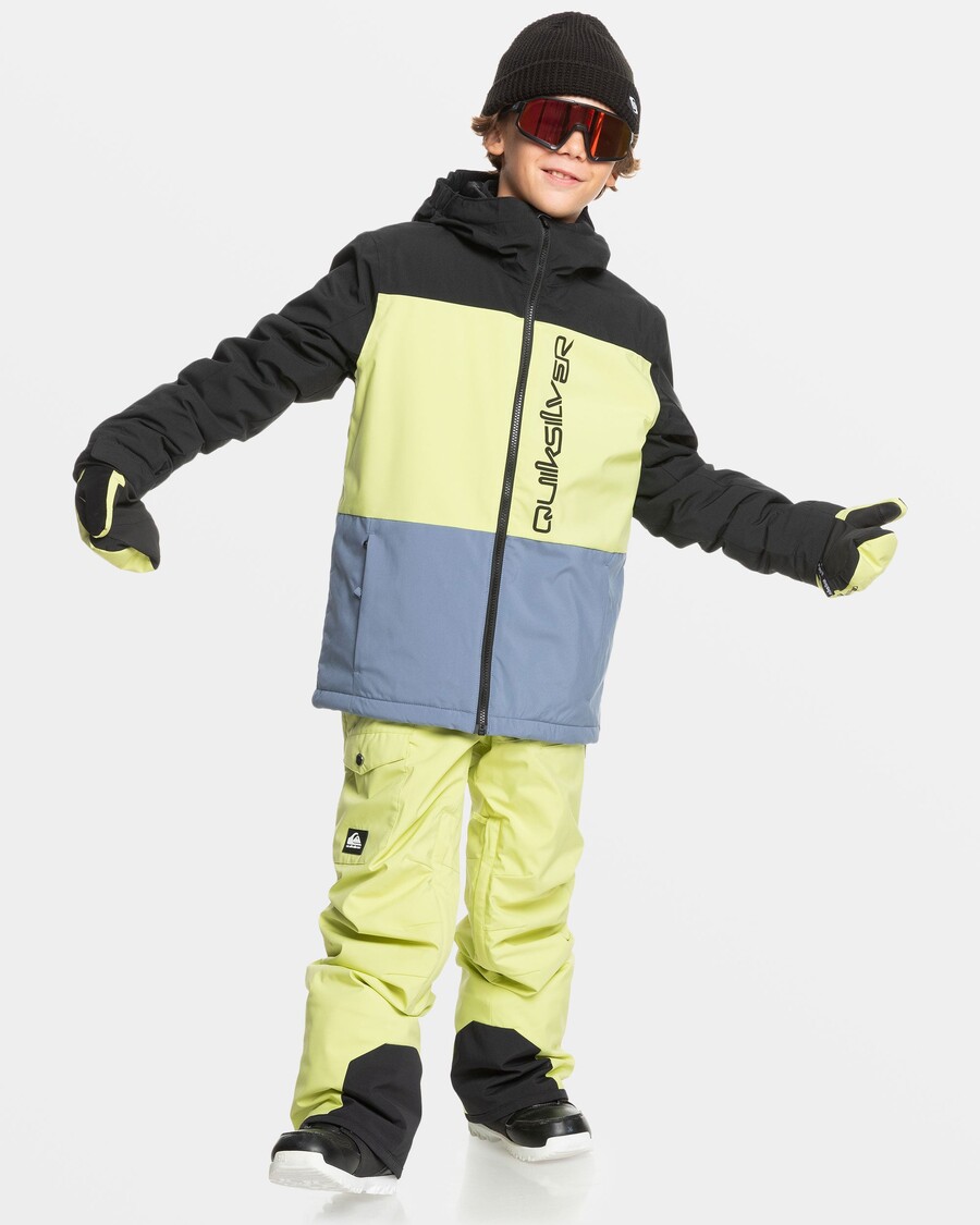 Quiksilver Boys 8-16 Side Hit Snow Jacket - αληθινό μαύρο