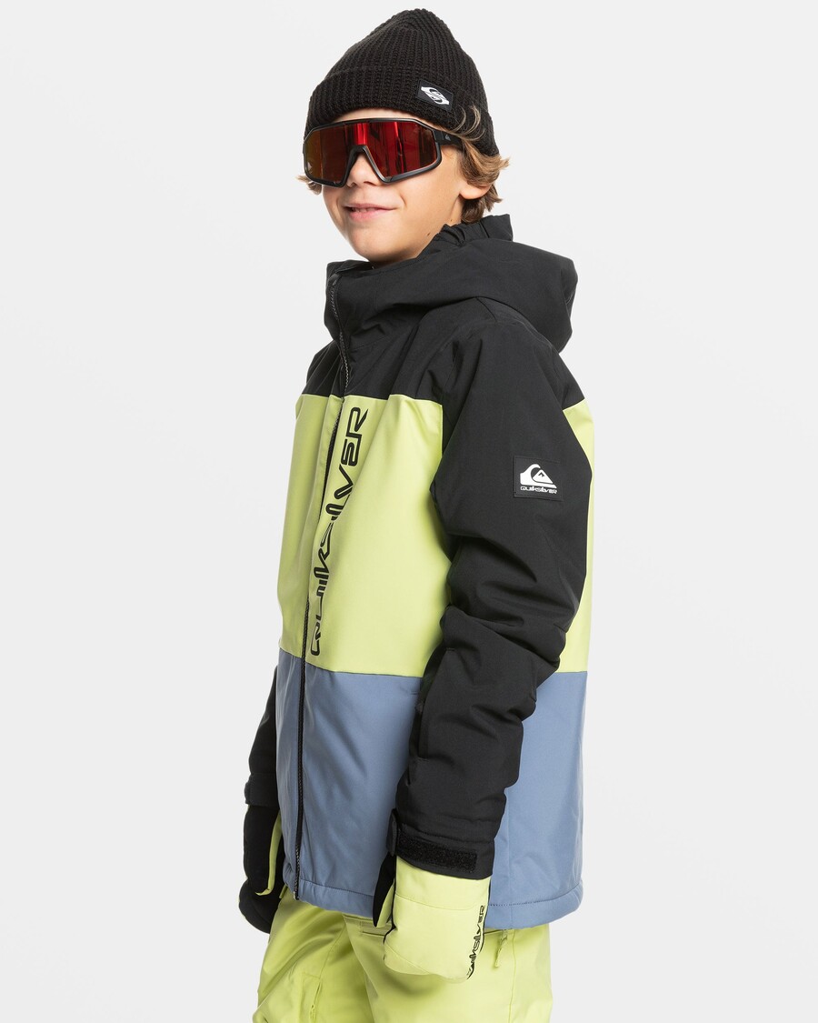Quiksilver Boys 8-16 Side Hit Snow Jacket - αληθινό μαύρο