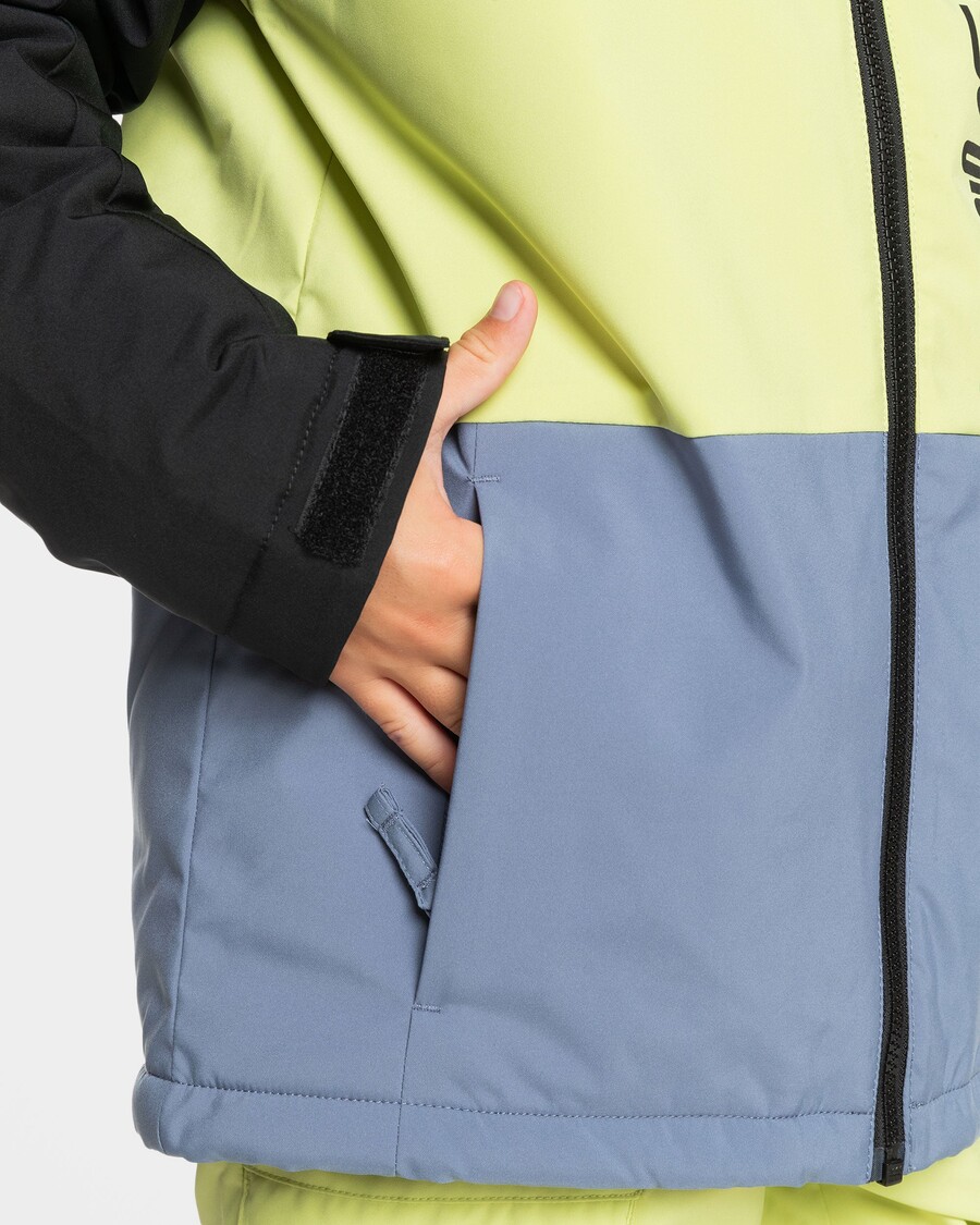 Quiksilver Boys 8-16 Side Hit Snow Jacket - αληθινό μαύρο