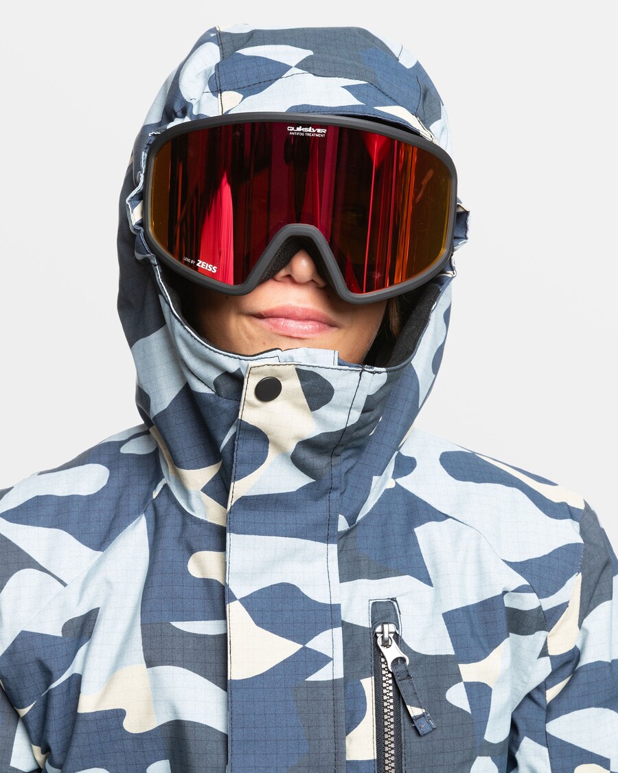Jachetă De Zăpadă Quiksilver Băieți 8-16 Mission - Puzzle Camo Ice Flow