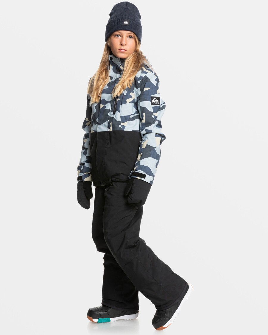 Jachetă De Zăpadă Quiksilver Băieți 8-16 Mission - Puzzle Camo Ice Flow