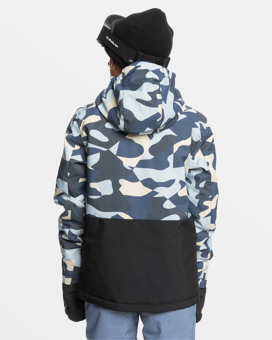 Jachetă De Zăpadă Quiksilver Băieți 8-16 Mission - Puzzle Camo Ice Flow