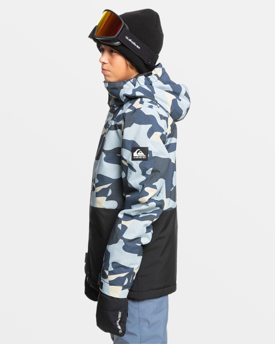 Jachetă De Zăpadă Quiksilver Băieți 8-16 Mission - Puzzle Camo Ice Flow